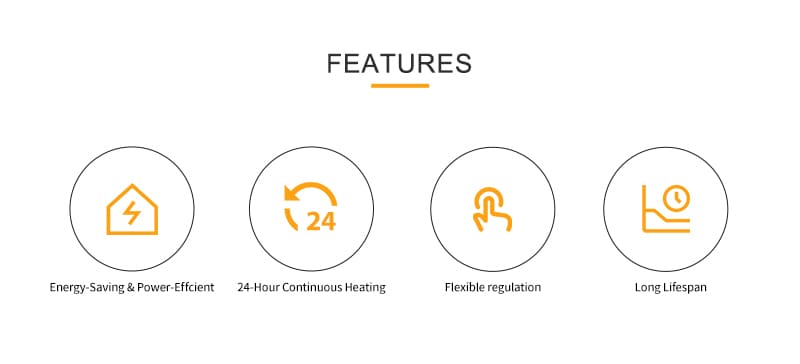 High-capacity 3200W night storage heater using off-peak electricity